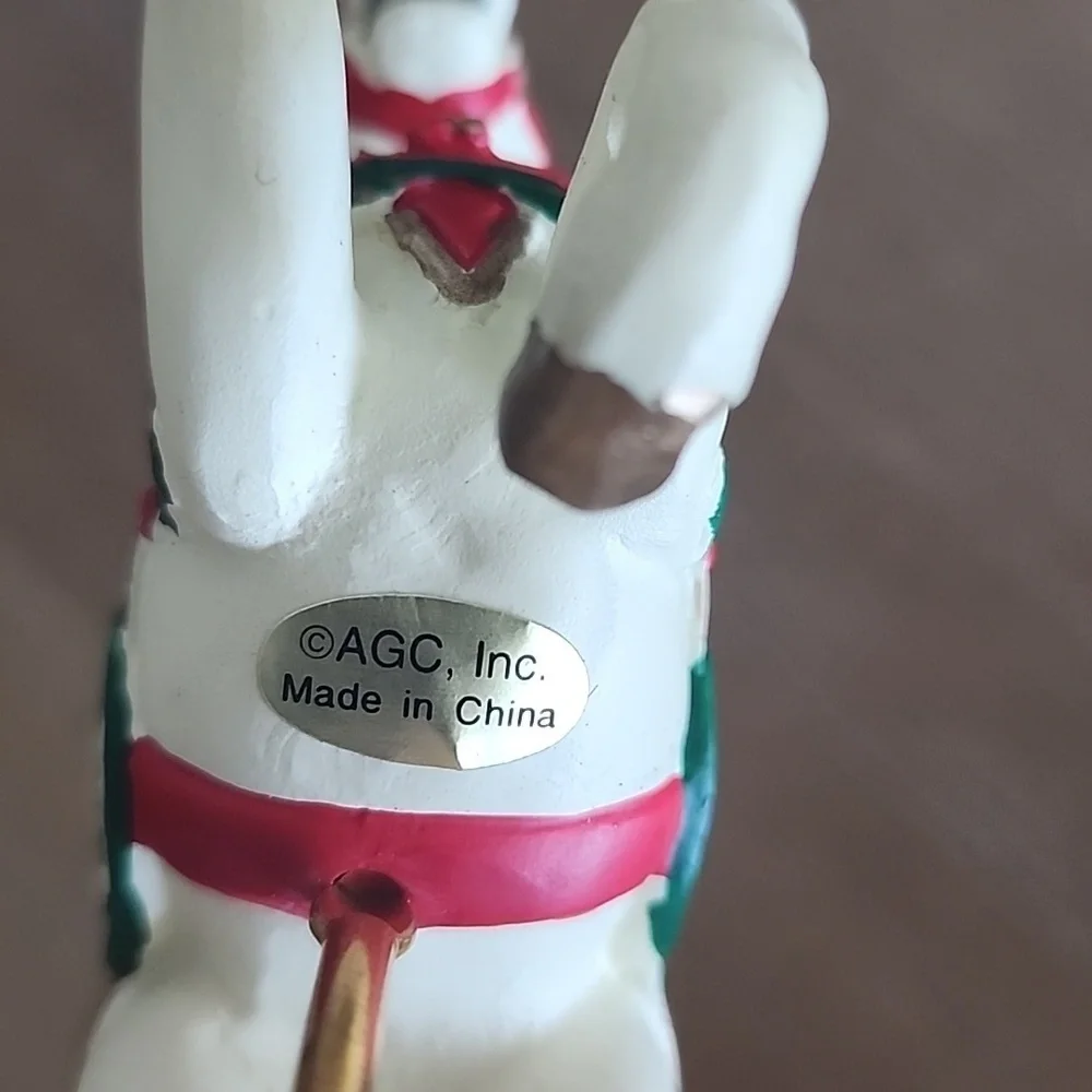 1994 Christmas Fantasy Carousel Unicorn Ornament Vintage American Greetings